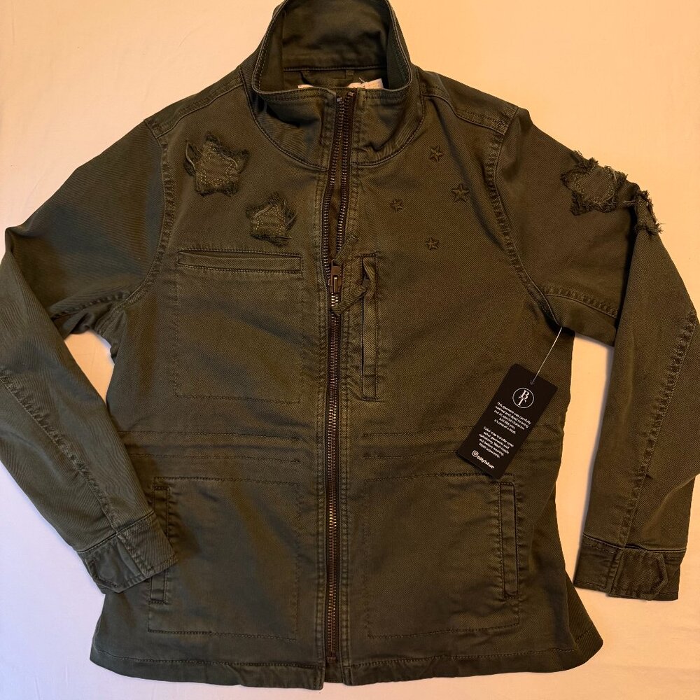 Billy T’s Awesome Butterfly Embroidered Zip Jacket – Size XS - 0164